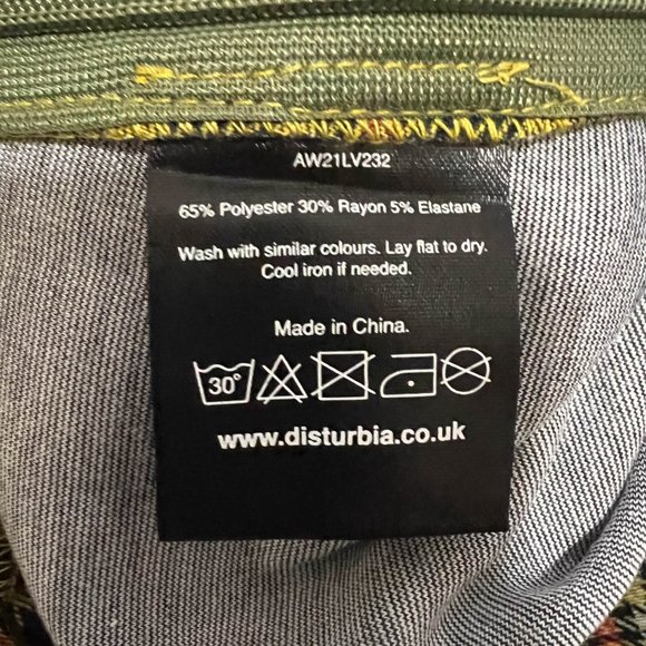 Plaid Yellow and Black Women's Skirt - Picture 5 of 8